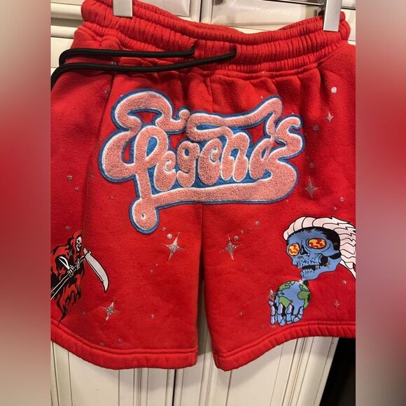 Reason Men's Legends Red Shorts Sz S - Picture 2 of 9
